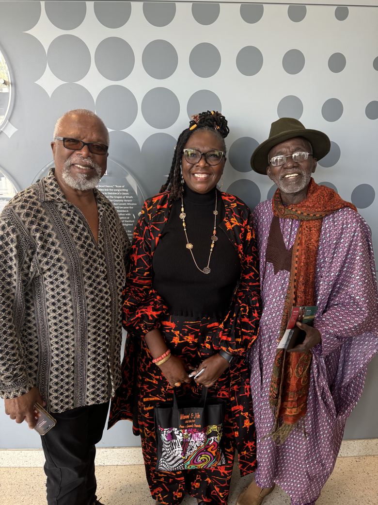 With John Kani and the late Souleymane Cisse at the Silicon Valley African Film Festival